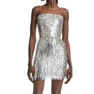 KYHA Studios Chosen Young Hearts Sequin Strapless Mini Dress